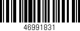 Código de barras (EAN, GTIN, SKU, ISBN): '46991831'