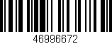 Código de barras (EAN, GTIN, SKU, ISBN): '46996672'
