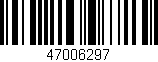 Código de barras (EAN, GTIN, SKU, ISBN): '47006297'