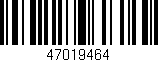 Código de barras (EAN, GTIN, SKU, ISBN): '47019464'
