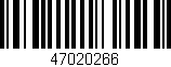 Código de barras (EAN, GTIN, SKU, ISBN): '47020266'