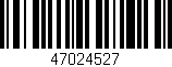 Código de barras (EAN, GTIN, SKU, ISBN): '47024527'