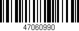 Código de barras (EAN, GTIN, SKU, ISBN): '47060990'