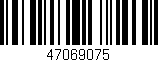 Código de barras (EAN, GTIN, SKU, ISBN): '47069075'