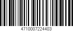 Código de barras (EAN, GTIN, SKU, ISBN): '4710007224403'