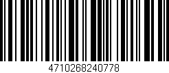 Código de barras (EAN, GTIN, SKU, ISBN): '4710268240778'