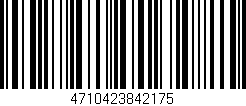 Código de barras (EAN, GTIN, SKU, ISBN): '4710423842175'