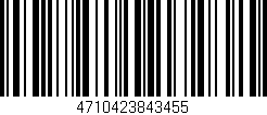 Código de barras (EAN, GTIN, SKU, ISBN): '4710423843455'