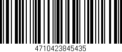Código de barras (EAN, GTIN, SKU, ISBN): '4710423845435'
