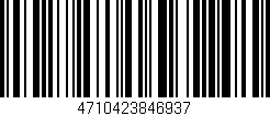 Código de barras (EAN, GTIN, SKU, ISBN): '4710423846937'