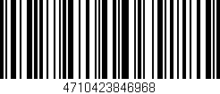 Código de barras (EAN, GTIN, SKU, ISBN): '4710423846968'