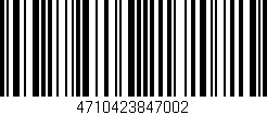 Código de barras (EAN, GTIN, SKU, ISBN): '4710423847002'