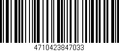 Código de barras (EAN, GTIN, SKU, ISBN): '4710423847033'