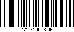 Código de barras (EAN, GTIN, SKU, ISBN): '4710423847385'