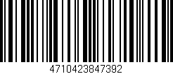 Código de barras (EAN, GTIN, SKU, ISBN): '4710423847392'
