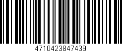 Código de barras (EAN, GTIN, SKU, ISBN): '4710423847439'