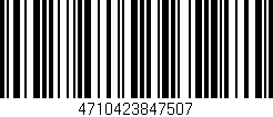 Código de barras (EAN, GTIN, SKU, ISBN): '4710423847507'