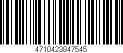 Código de barras (EAN, GTIN, SKU, ISBN): '4710423847545'