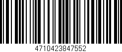 Código de barras (EAN, GTIN, SKU, ISBN): '4710423847552'