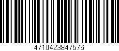 Código de barras (EAN, GTIN, SKU, ISBN): '4710423847576'