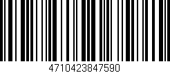 Código de barras (EAN, GTIN, SKU, ISBN): '4710423847590'