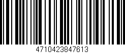 Código de barras (EAN, GTIN, SKU, ISBN): '4710423847613'