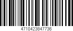 Código de barras (EAN, GTIN, SKU, ISBN): '4710423847736'