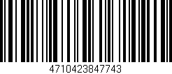 Código de barras (EAN, GTIN, SKU, ISBN): '4710423847743'
