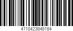 Código de barras (EAN, GTIN, SKU, ISBN): '4710423848184'