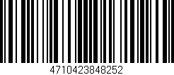 Código de barras (EAN, GTIN, SKU, ISBN): '4710423848252'