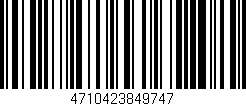 Código de barras (EAN, GTIN, SKU, ISBN): '4710423849747'