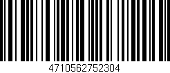 Código de barras (EAN, GTIN, SKU, ISBN): '4710562752304'