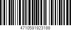 Código de barras (EAN, GTIN, SKU, ISBN): '4710591923188'