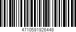 Código de barras (EAN, GTIN, SKU, ISBN): '4710591926448'