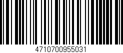 Código de barras (EAN, GTIN, SKU, ISBN): '4710700955031'