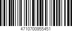 Código de barras (EAN, GTIN, SKU, ISBN): '4710700955451'