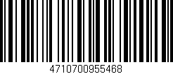 Código de barras (EAN, GTIN, SKU, ISBN): '4710700955468'