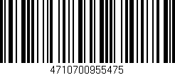 Código de barras (EAN, GTIN, SKU, ISBN): '4710700955475'
