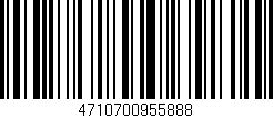 Código de barras (EAN, GTIN, SKU, ISBN): '4710700955888'