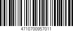 Código de barras (EAN, GTIN, SKU, ISBN): '4710700957011'