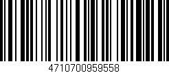 Código de barras (EAN, GTIN, SKU, ISBN): '4710700959558'