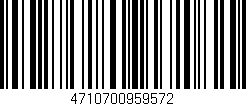 Código de barras (EAN, GTIN, SKU, ISBN): '4710700959572'