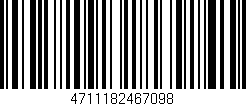 Código de barras (EAN, GTIN, SKU, ISBN): '4711182467098'