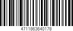 Código de barras (EAN, GTIN, SKU, ISBN): '4711863640178'