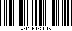 Código de barras (EAN, GTIN, SKU, ISBN): '4711863640215'