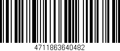 Código de barras (EAN, GTIN, SKU, ISBN): '4711863640482'