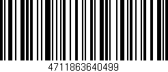 Código de barras (EAN, GTIN, SKU, ISBN): '4711863640499'