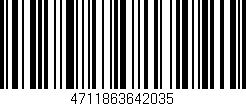 Código de barras (EAN, GTIN, SKU, ISBN): '4711863642035'