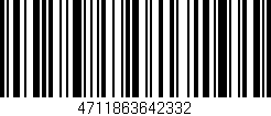 Código de barras (EAN, GTIN, SKU, ISBN): '4711863642332'