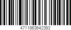 Código de barras (EAN, GTIN, SKU, ISBN): '4711863642363'